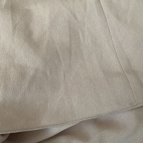 NWT Adrianna Papell Cowl Neck Full Length Formal Dress Women's 0 Pink Slit Crepe - Picture 8 of 8